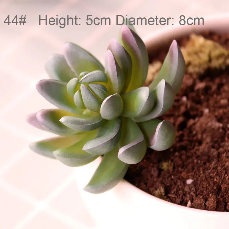 Mini Artificial Succulent Plants Green Various Plastic Plants Home Garden Ornament Decoration Fake Plants Plante Artificielle