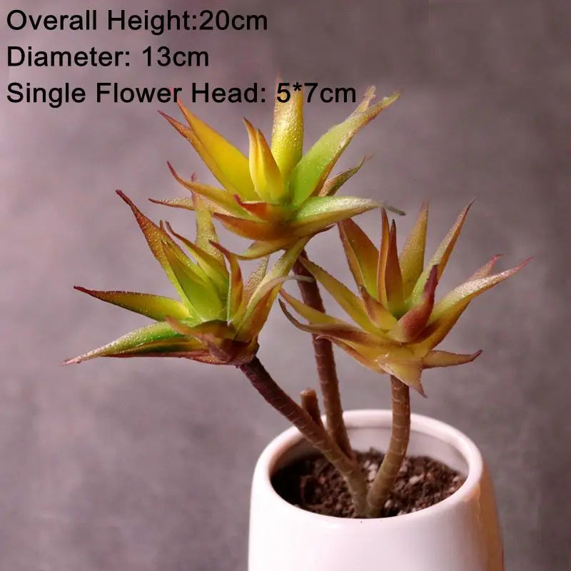 Mini Artificial Succulent Plants Green Various Plastic Plants Home Garden Ornament Decoration Fake Plants Plante Artificielle