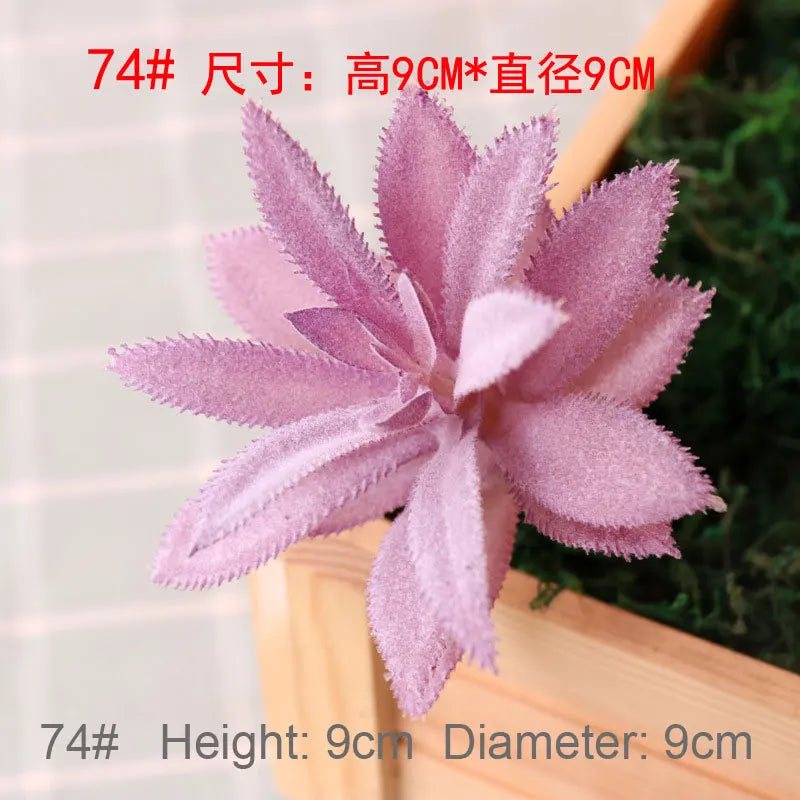 Mini Artificial Succulent Plants Green Various Plastic Plants Home Garden Ornament Decoration Fake Plants Plante Artificielle