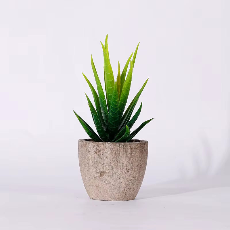 Plastic Mini Artificial Bonsai Fake Decorative Ball Plants Simulation Mini Plants Artificial Succulent Plants for Home Decor