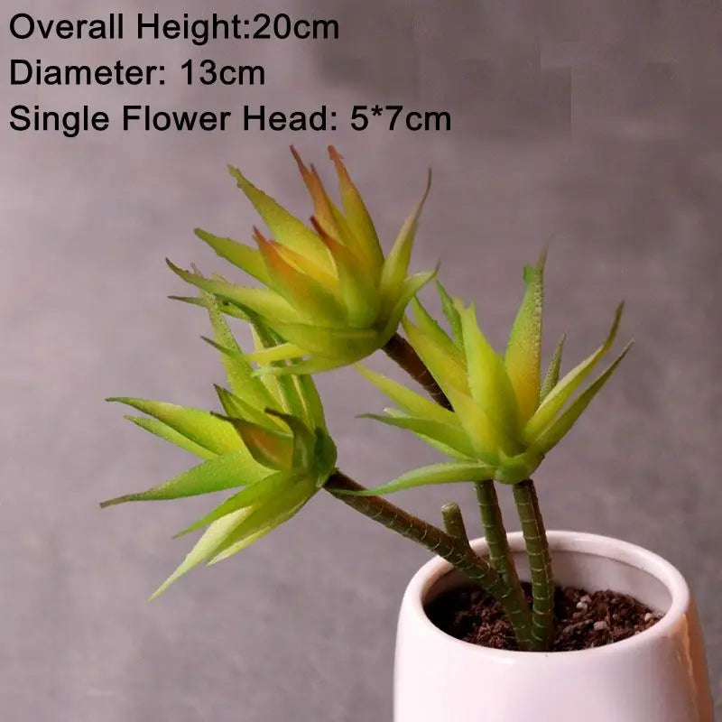 Mini Artificial Succulent Plants Green Various Plastic Plants Home Garden Ornament Decoration Fake Plants Plante Artificielle