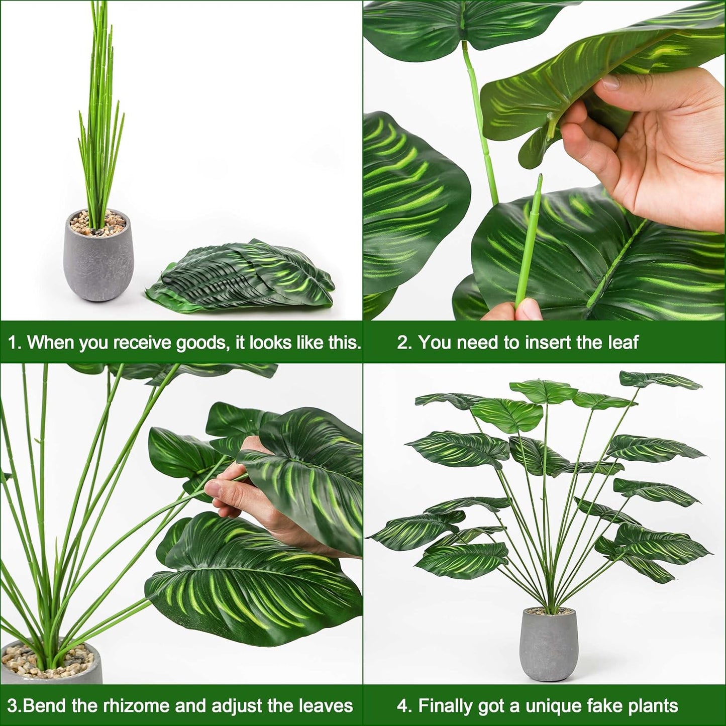 27" Tall Fake Plants Faux Office Plants Artificial Plants Indoor for Home Kitchen Shelf Farmhouse Decor