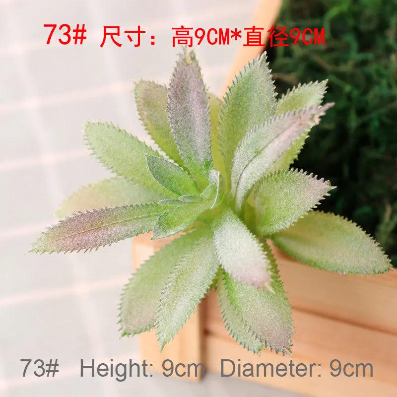 Mini Artificial Succulent Plants Green Various Plastic Plants Home Garden Ornament Decoration Fake Plants Plante Artificielle