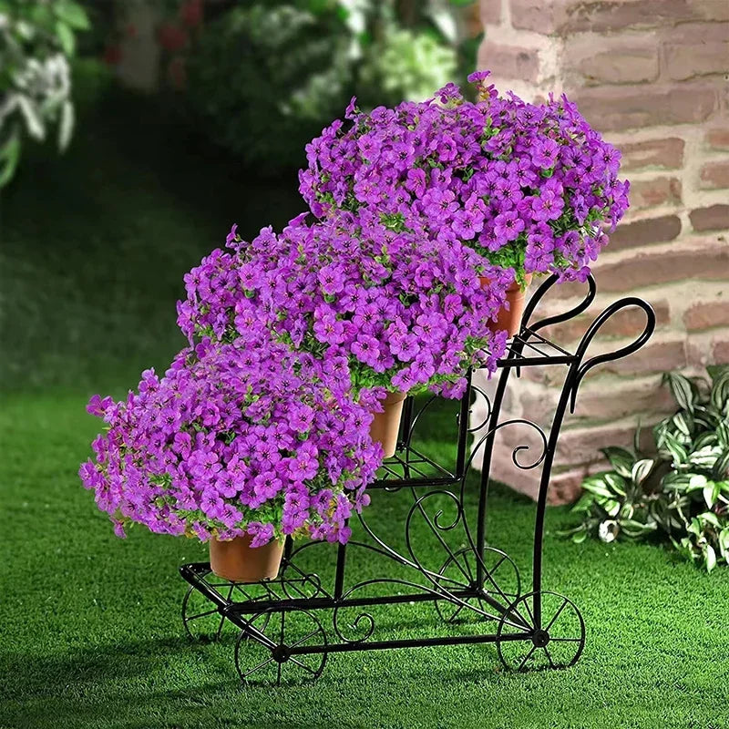 Fake Flowers Outdoor UV Resistant Faux Plants For Outside Yard Wedding Indoor Home Kitchen Farmhouse Decor Artificial Plants