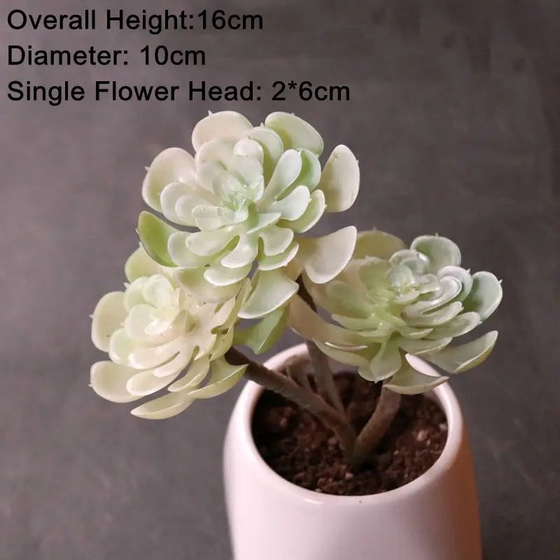 Mini Artificial Succulent Plants Green Various Plastic Plants Home Garden Ornament Decoration Fake Plants Plante Artificielle