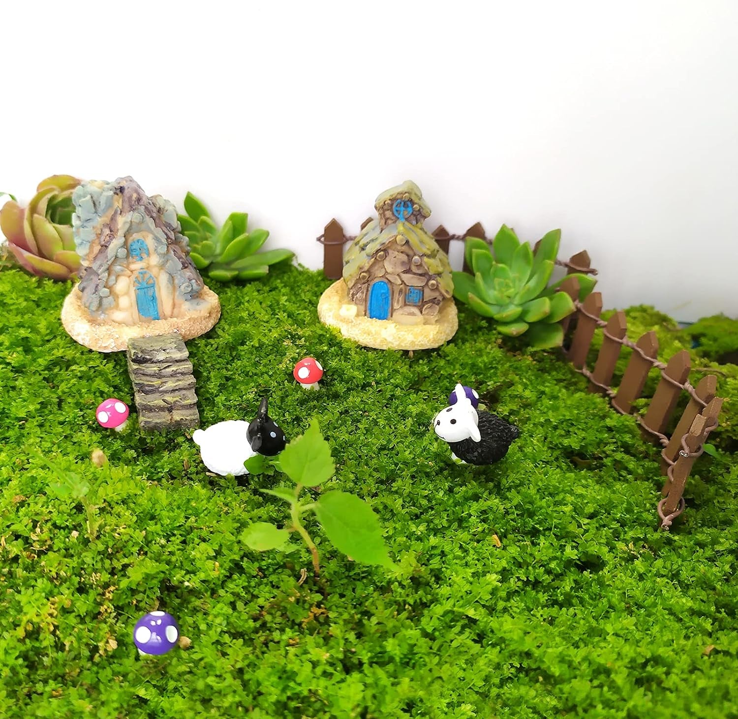 Fairy Garden Kit - Outdoor Miniature Garden Decorations & Supplies for Patio, Yard & Bonsai